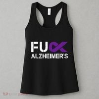 Fuck Alzheimers Awareness Month Purple Ribbon Fighter Women's Tank Top thumb 3
