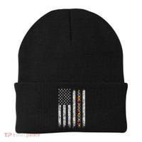 Funny Autism Awareness American Flag Gift Beanie thumb 0
