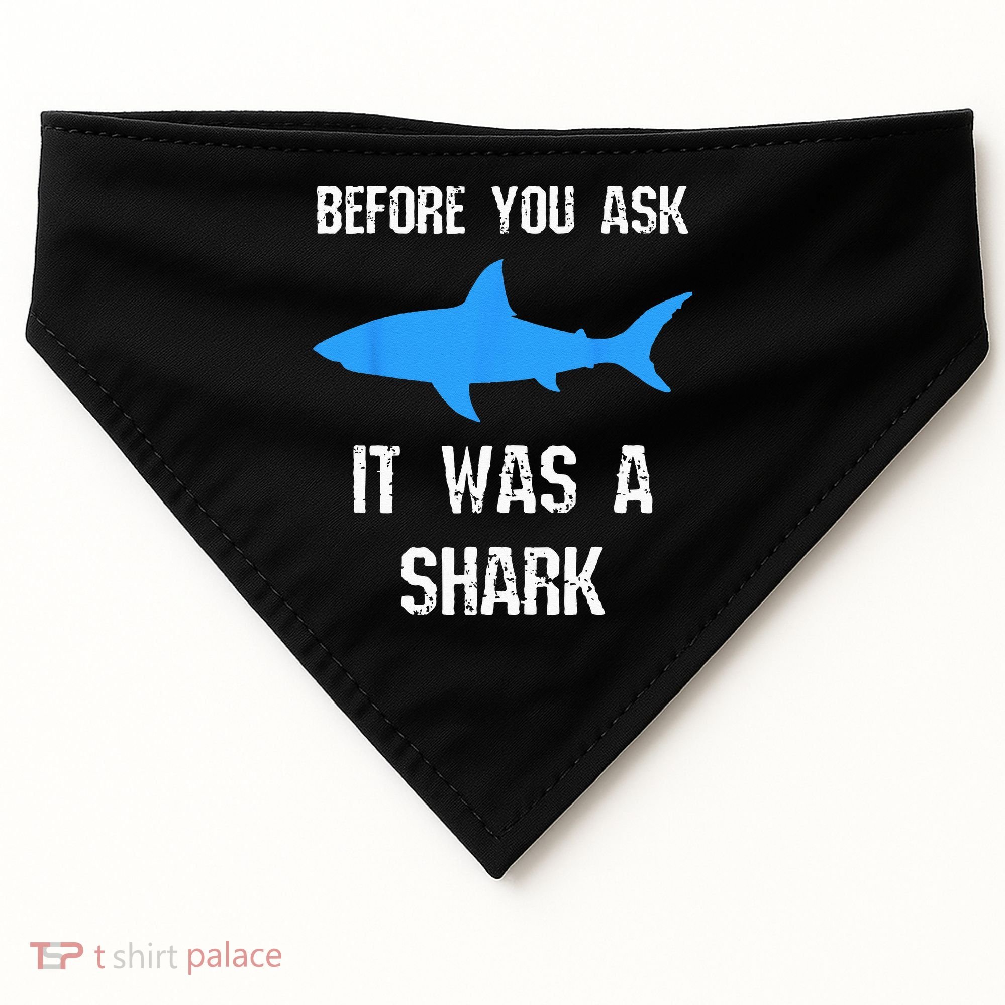 Funny Amputee Amputation Surgery Shark Humor USA-Made Doggie Bandana