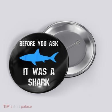 Funny Amputee Amputation Surgery Shark Humor Button
