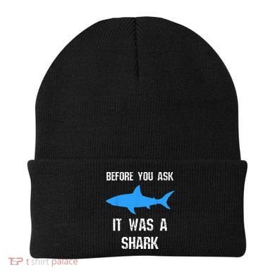 Funny Amputee Amputation Surgery Shark Humor Beanie