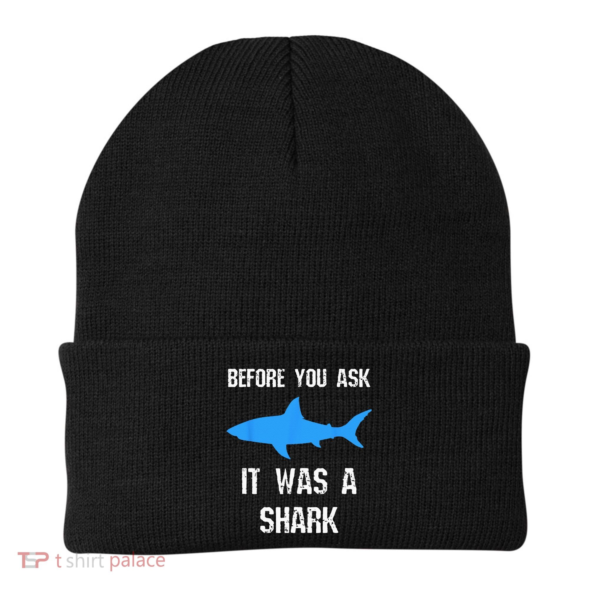Funny Amputee Amputation Surgery Shark Humor Beanie