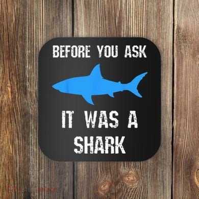 Funny Amputee Amputation Surgery Shark Humor Coaster