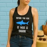 Funny Amputee Amputation Surgery Shark Humor Women's Tank Top thumb 2