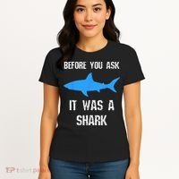 Funny Amputee Amputation Surgery Shark Humor Women's T-Shirt thumb 4