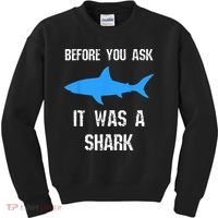 Funny Amputee Amputation Surgery Shark Humor Kids Sweatshirt thumb 0