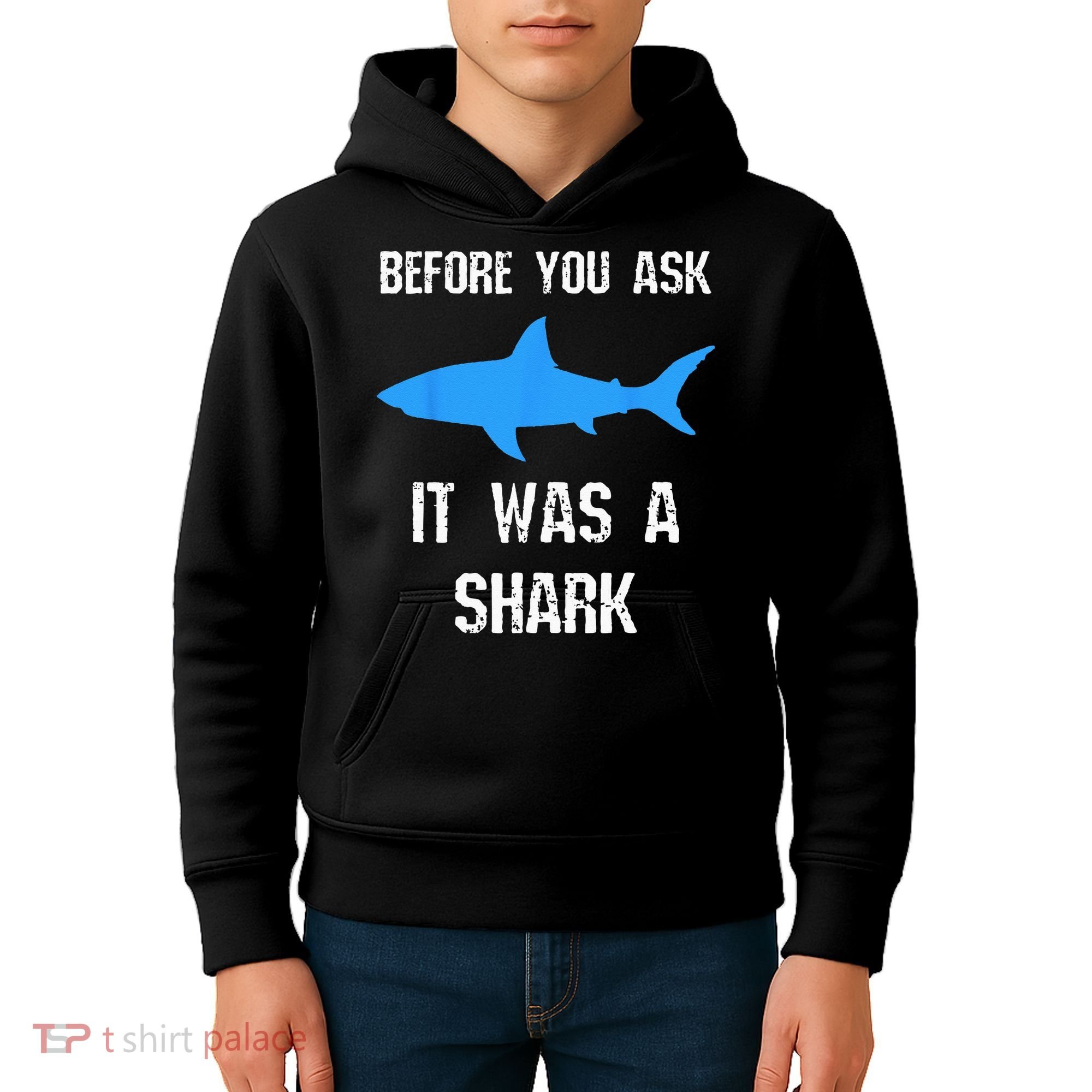 Funny Amputee Amputation Surgery Shark Humor Kids Hoodie