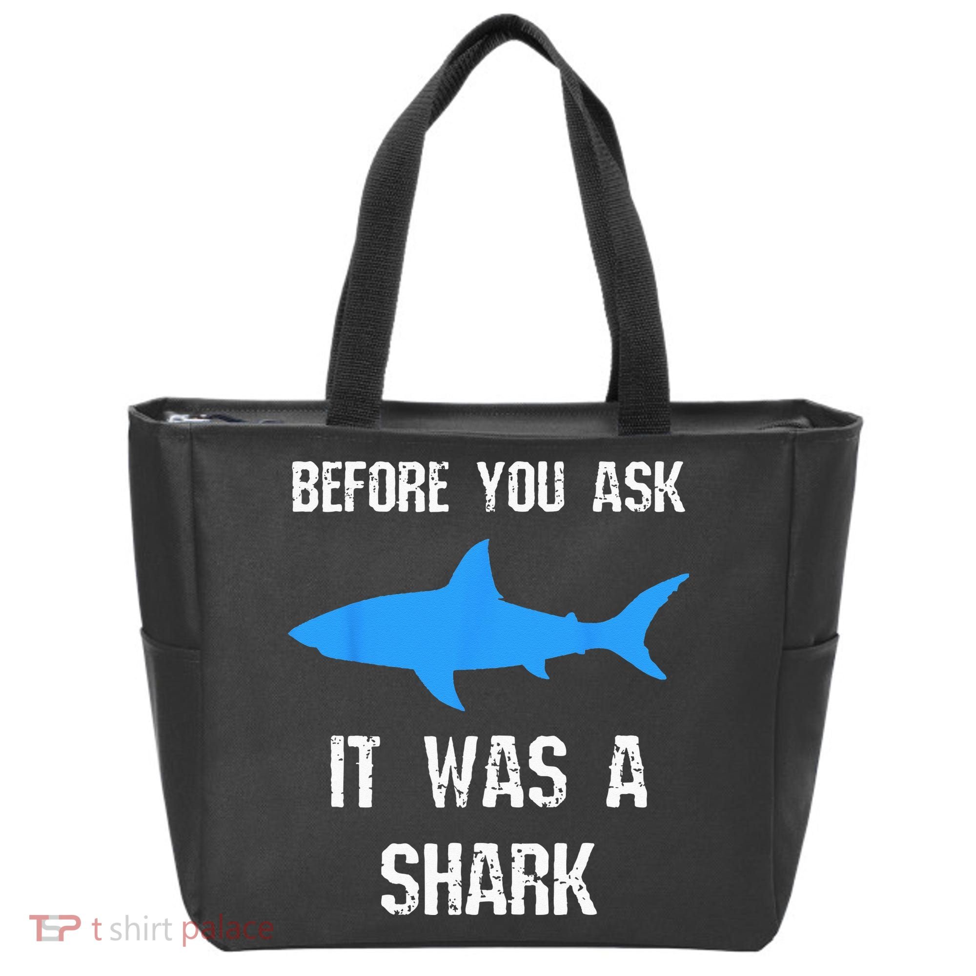 Funny Amputee Amputation Surgery Shark Humor Tote Bag