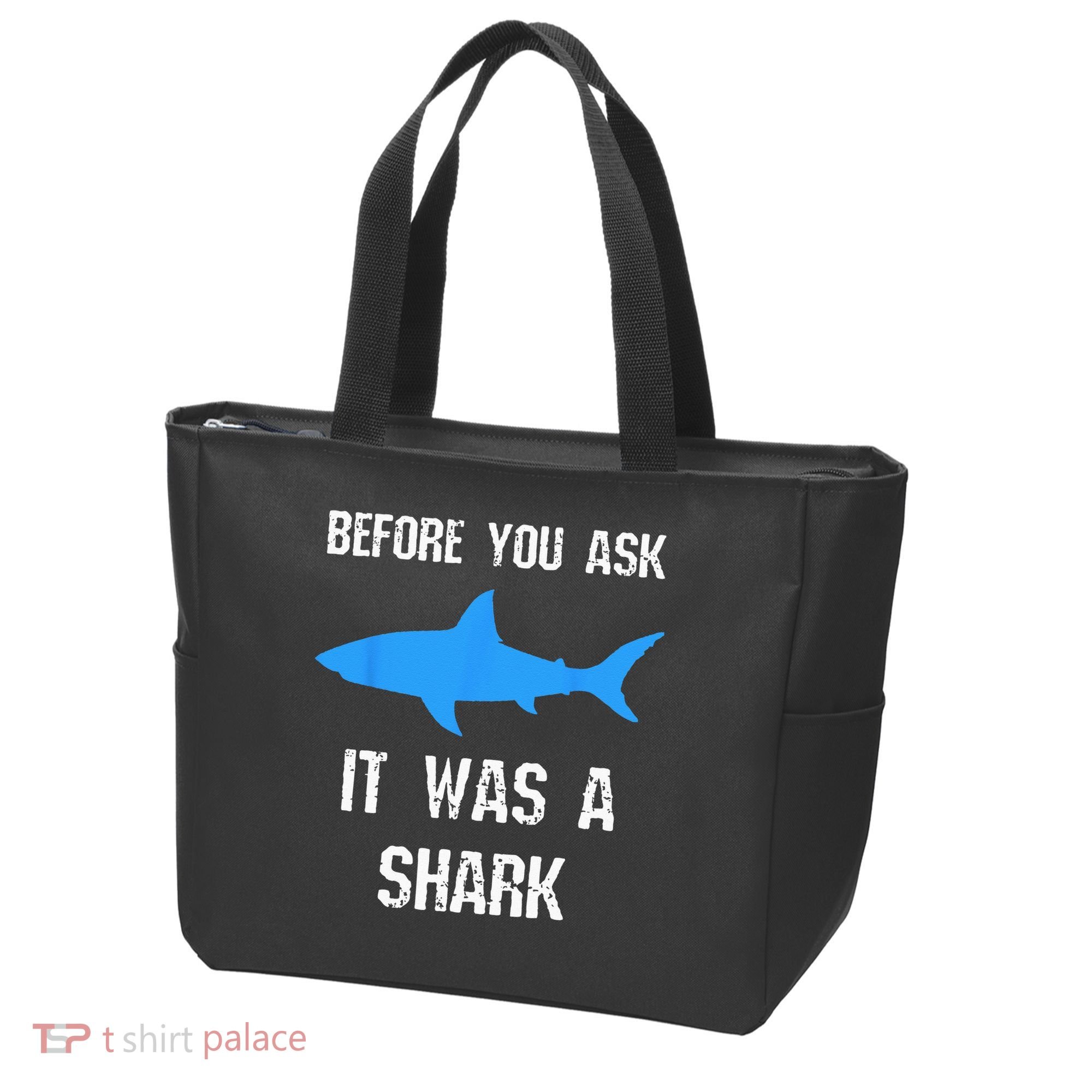 Funny Amputee Amputation Surgery Shark Humor Tote Bag
