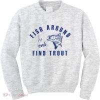 Fish Around And Find Trout Kids Sweatshirt thumb 0