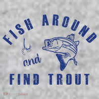 Fish Around And Find Trout Kids Sweatshirt thumb 2