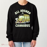 Funny All Aboard The Cannabus Women's Sweatshirt thumb 0