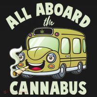 Funny All Aboard The Cannabus Doggie Tank thumb 4