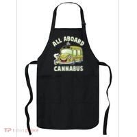 Funny All Aboard The Cannabus Apron thumb 0