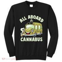 Funny All Aboard The Cannabus Sweatshirt thumb 0