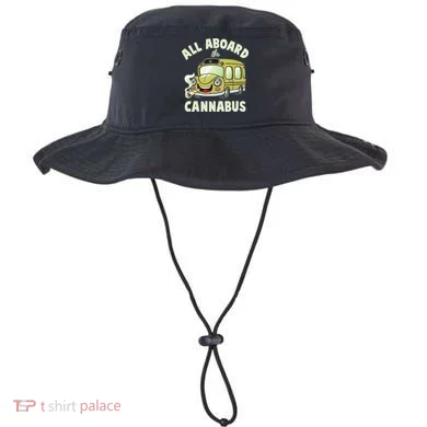 Funny All Aboard The Cannabus Bucket Hat