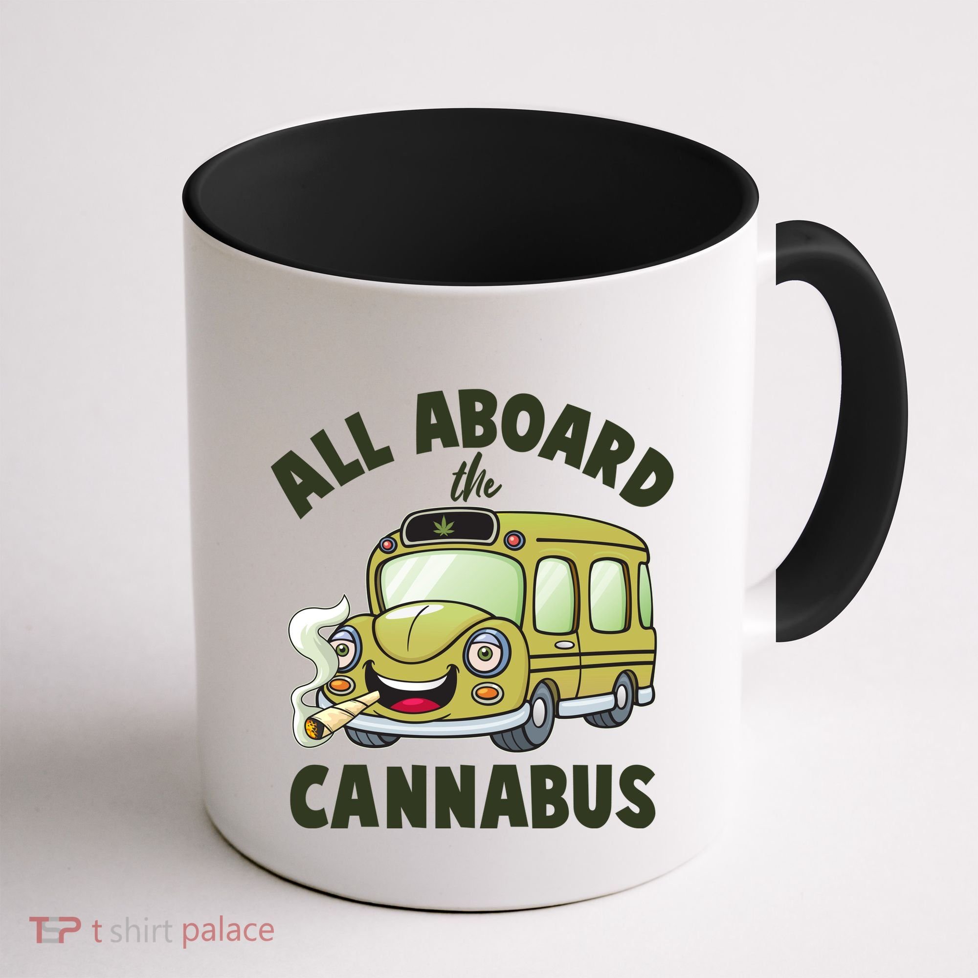 Funny All Aboard The Cannabus Coffee Mug