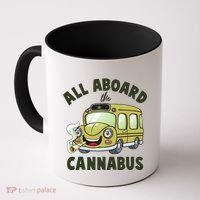 Funny All Aboard The Cannabus Coffee Mug thumb 0