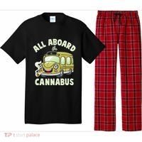 Funny All Aboard The Cannabus Pajama Set thumb 0