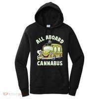 Funny All Aboard The Cannabus Women's Hoodie thumb 0
