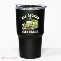 Funny All Aboard The Cannabus Tumbler thumb 0