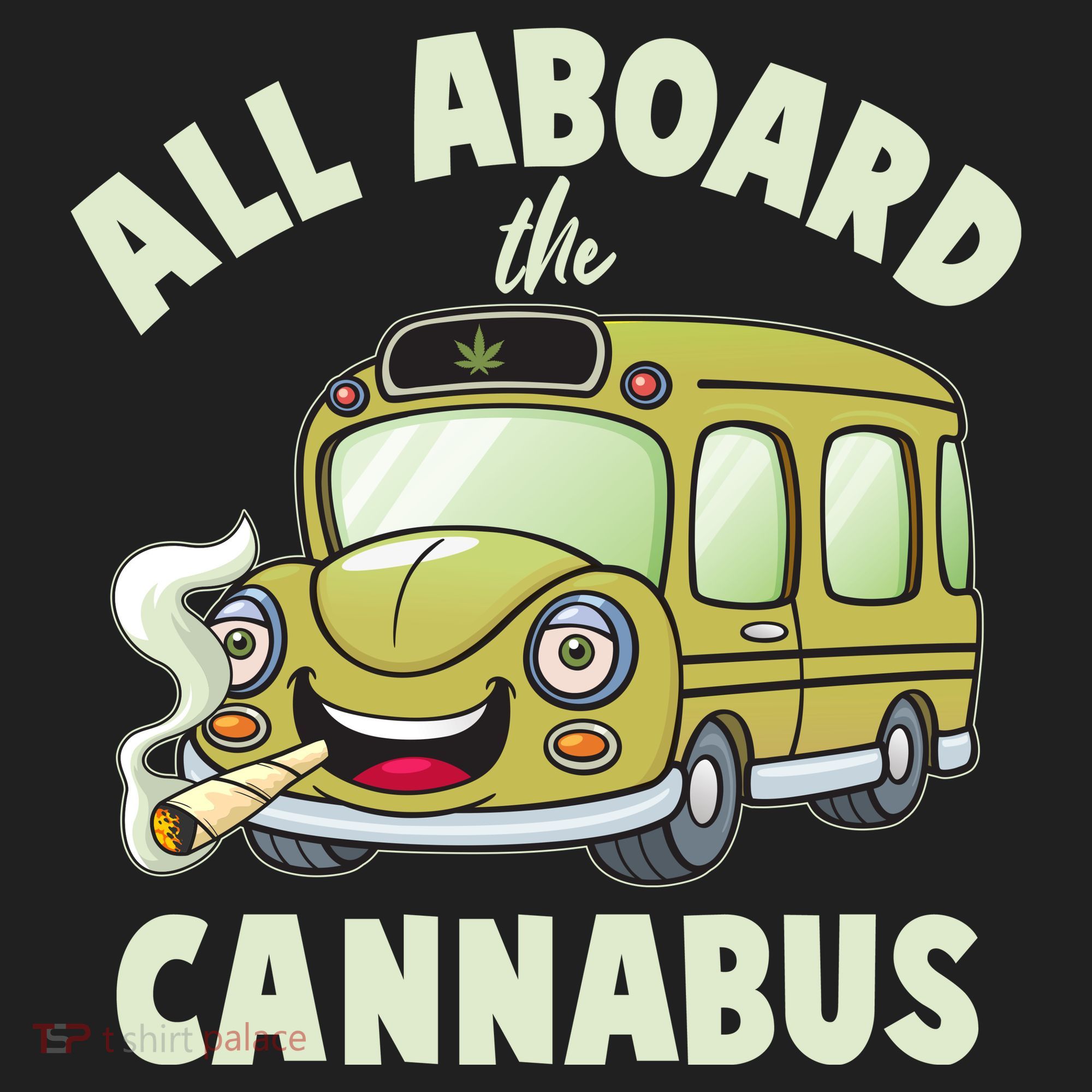 Funny All Aboard The Cannabus Tumbler