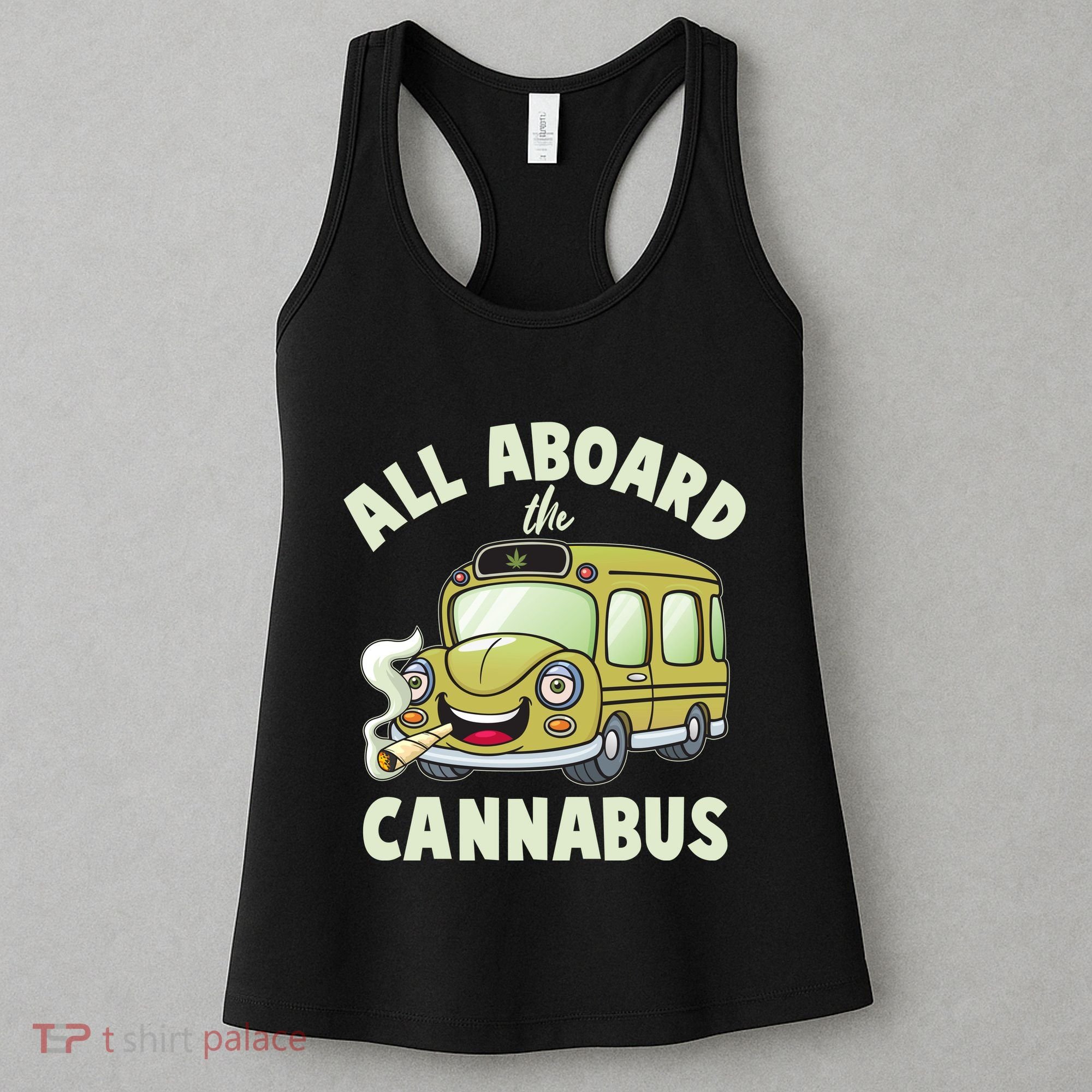 Funny All Aboard The Cannabus Women's Tank Top