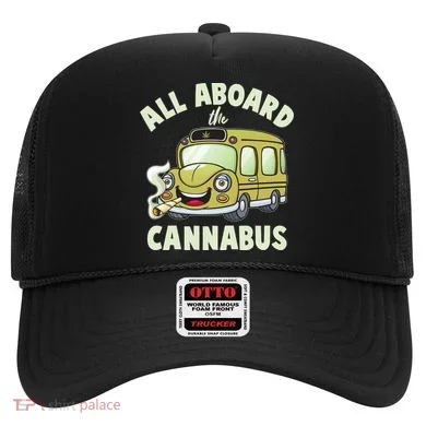 Funny All Aboard The Cannabus Hat