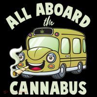Funny All Aboard The Cannabus Tank Top thumb 6