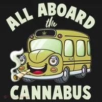 Funny All Aboard The Cannabus Tank Top thumb 6