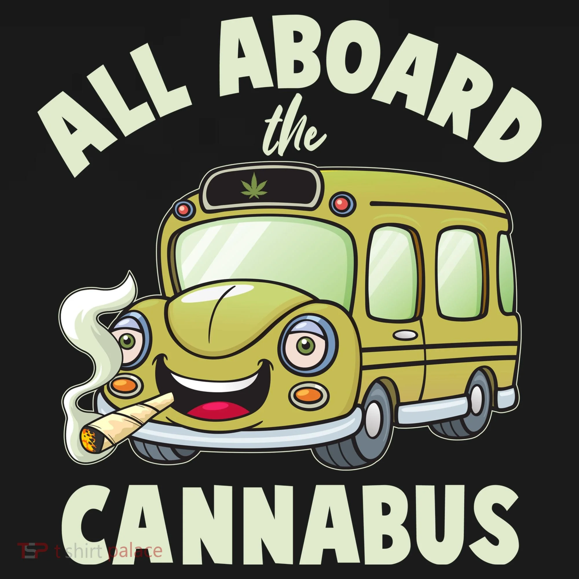 Funny All Aboard The Cannabus Tank Top