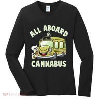 Funny All Aboard The Cannabus Women's Long Sleeve Shirt thumb 0