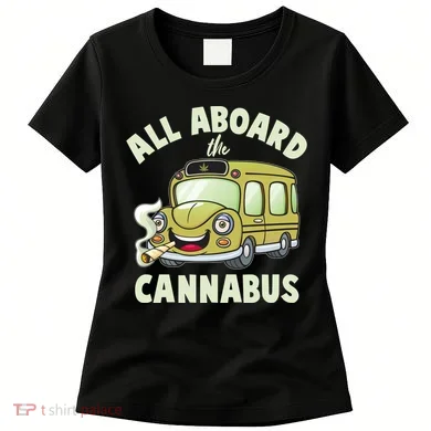 Funny All Aboard The Cannabus Women's T-Shirt