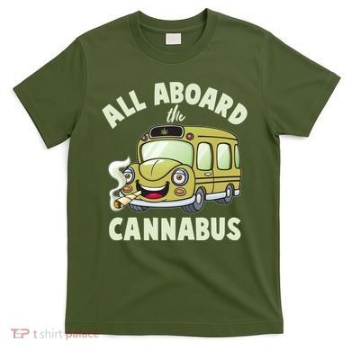 Funny All Aboard The Cannabus T-Shirt