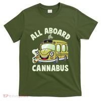 Funny All Aboard The Cannabus T-Shirt thumb 0