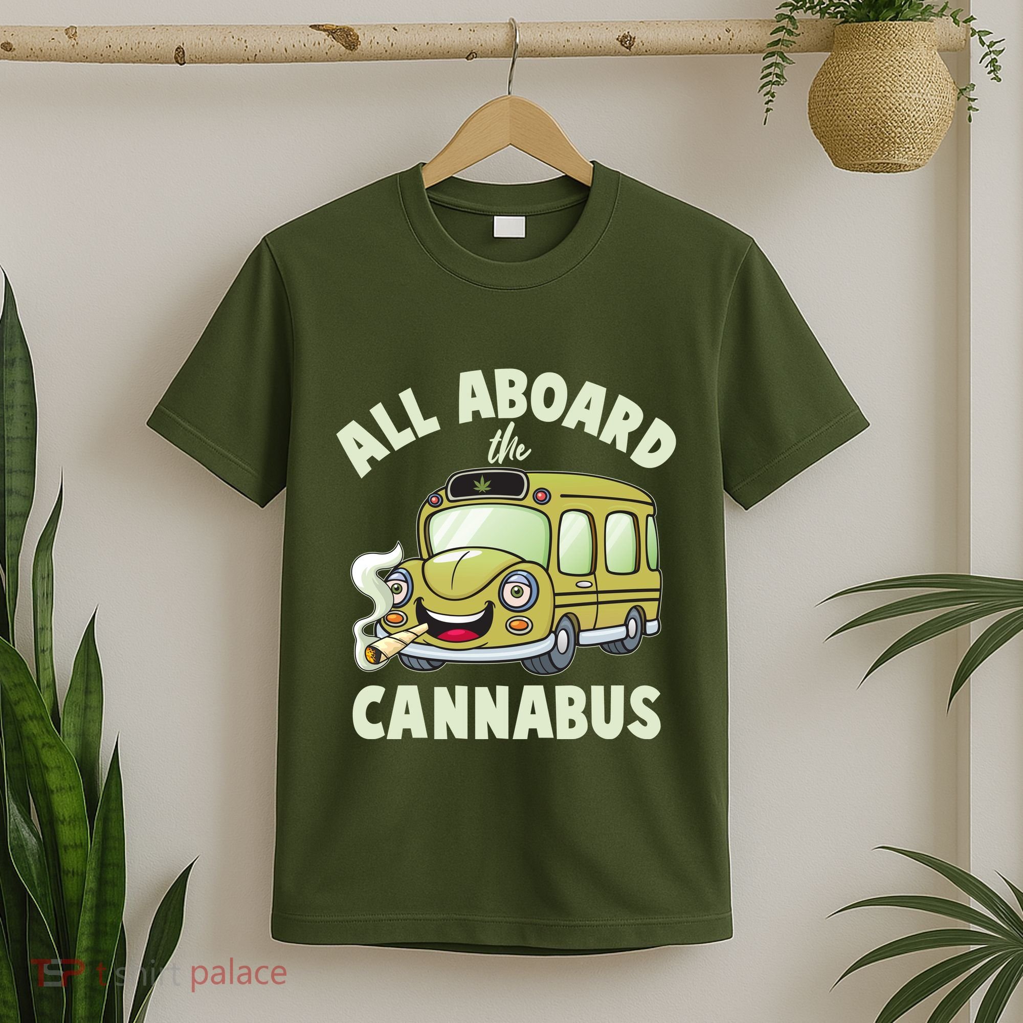Funny All Aboard The Cannabus T-Shirt