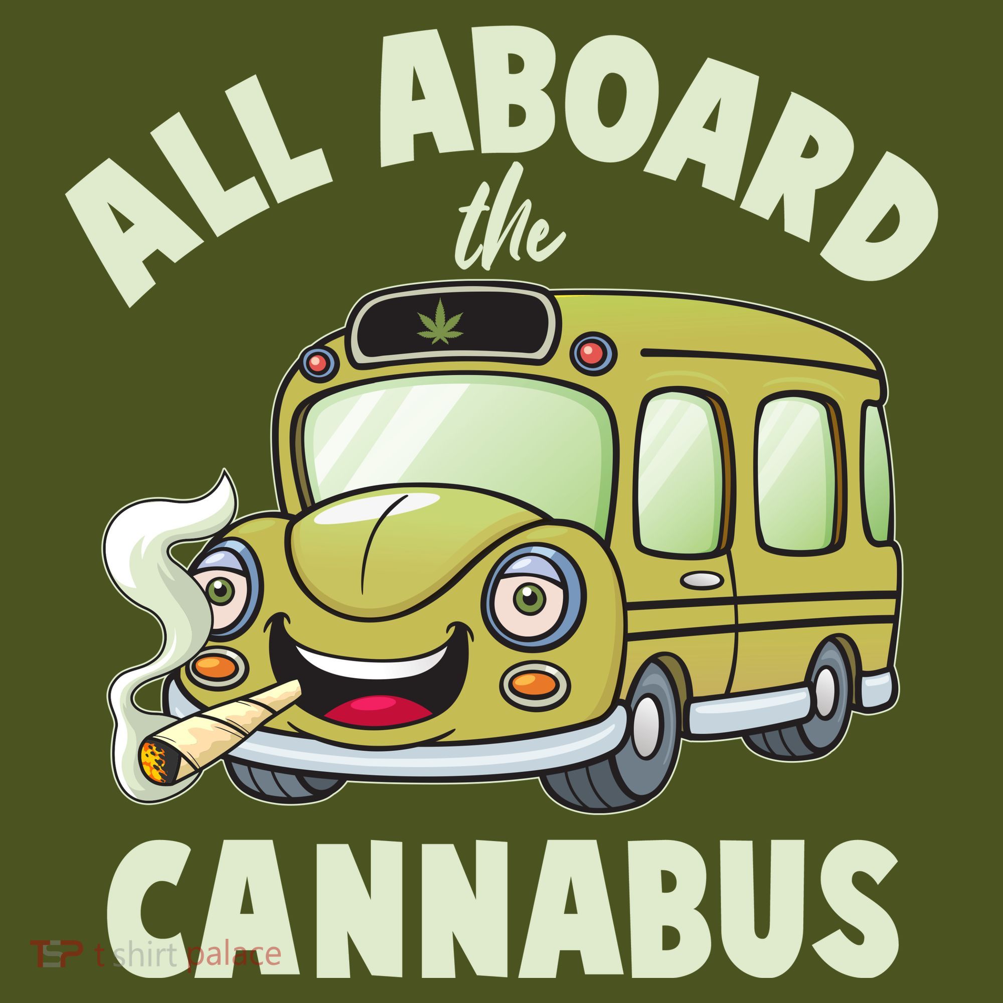 Funny All Aboard The Cannabus T-Shirt