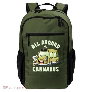 Funny All Aboard The Cannabus Backpack