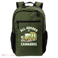 Funny All Aboard The Cannabus Backpack thumb 0