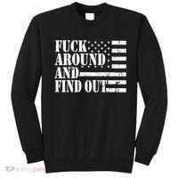 Fuck Around And Find Out American USA Flag Funny Sweatshirt thumb 0