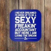 Funny Accountant Art For Men Women CPA Accounting Bookkeeper Coaster thumb 0