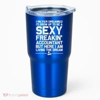 Funny Accountant Art For Men Women CPA Accounting Bookkeeper Tumbler thumb 0