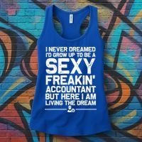 Funny Accountant Art For Men Women CPA Accounting Bookkeeper Women's Tank Top thumb 3