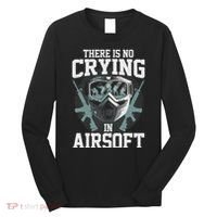 Funny Airsoft Art For Women Shooting Airsoft Gun Lover Long Sleeve Shirt thumb 0