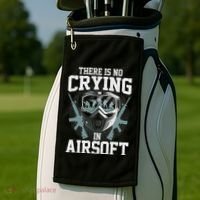 Funny Airsoft Art For Women Shooting Airsoft Gun Lover Golf Towel thumb 2