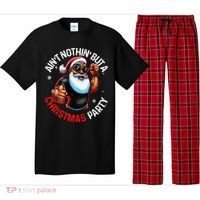Festive African American Santa Claus PJ Pajama Set thumb 0
