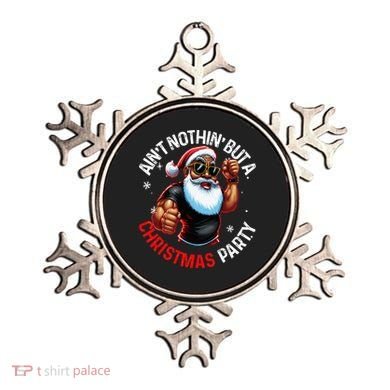 Festive African American Santa Claus PJ Ornament