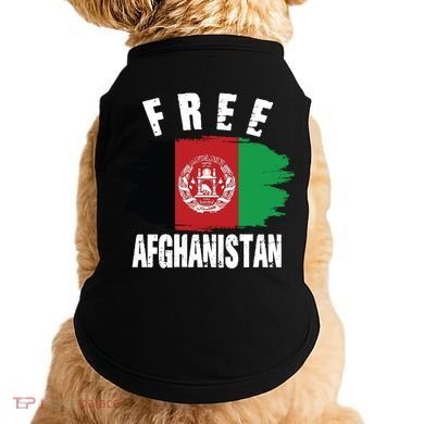 Free Afghanistan AFG Flag Doggie Tank