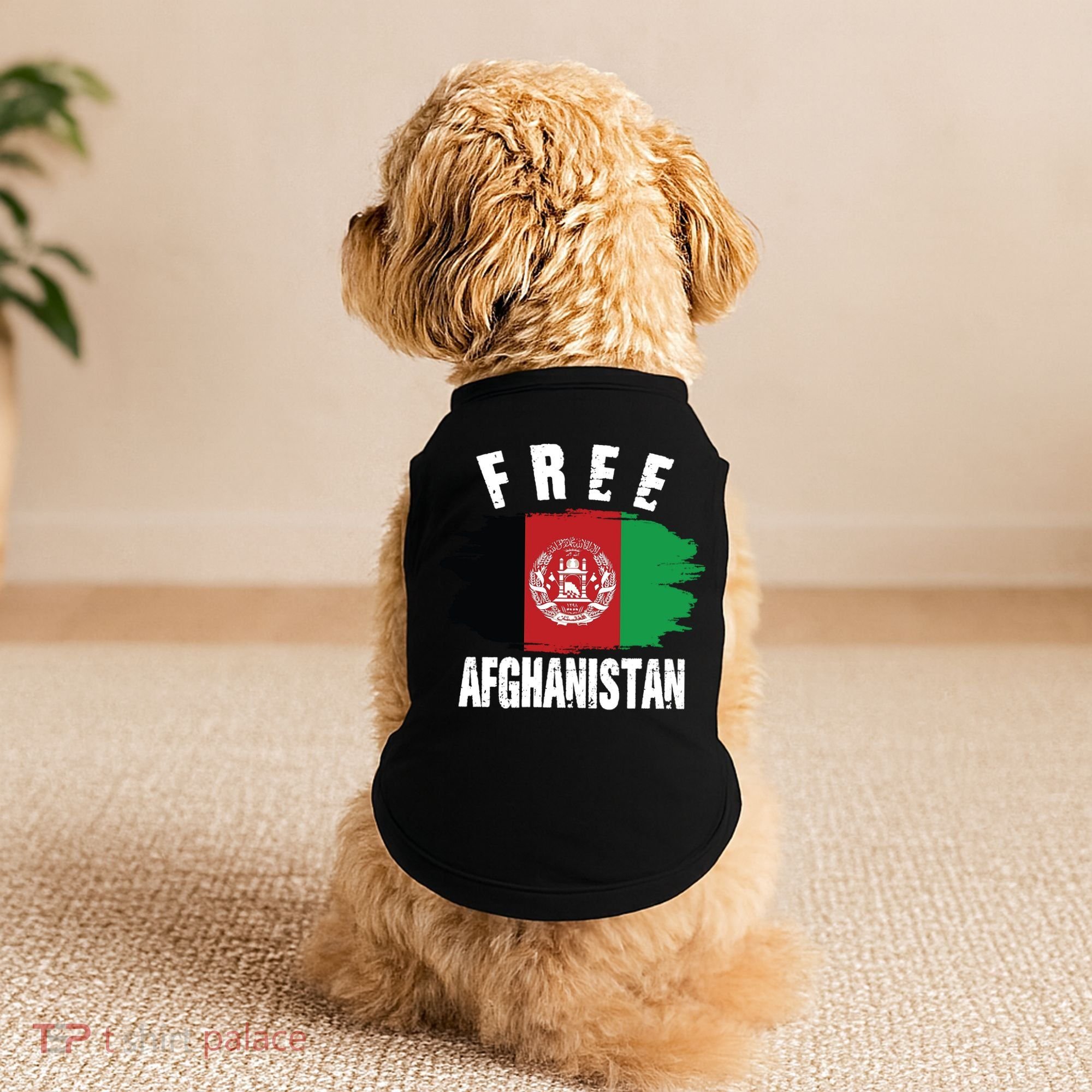 Free Afghanistan AFG Flag Doggie Tank