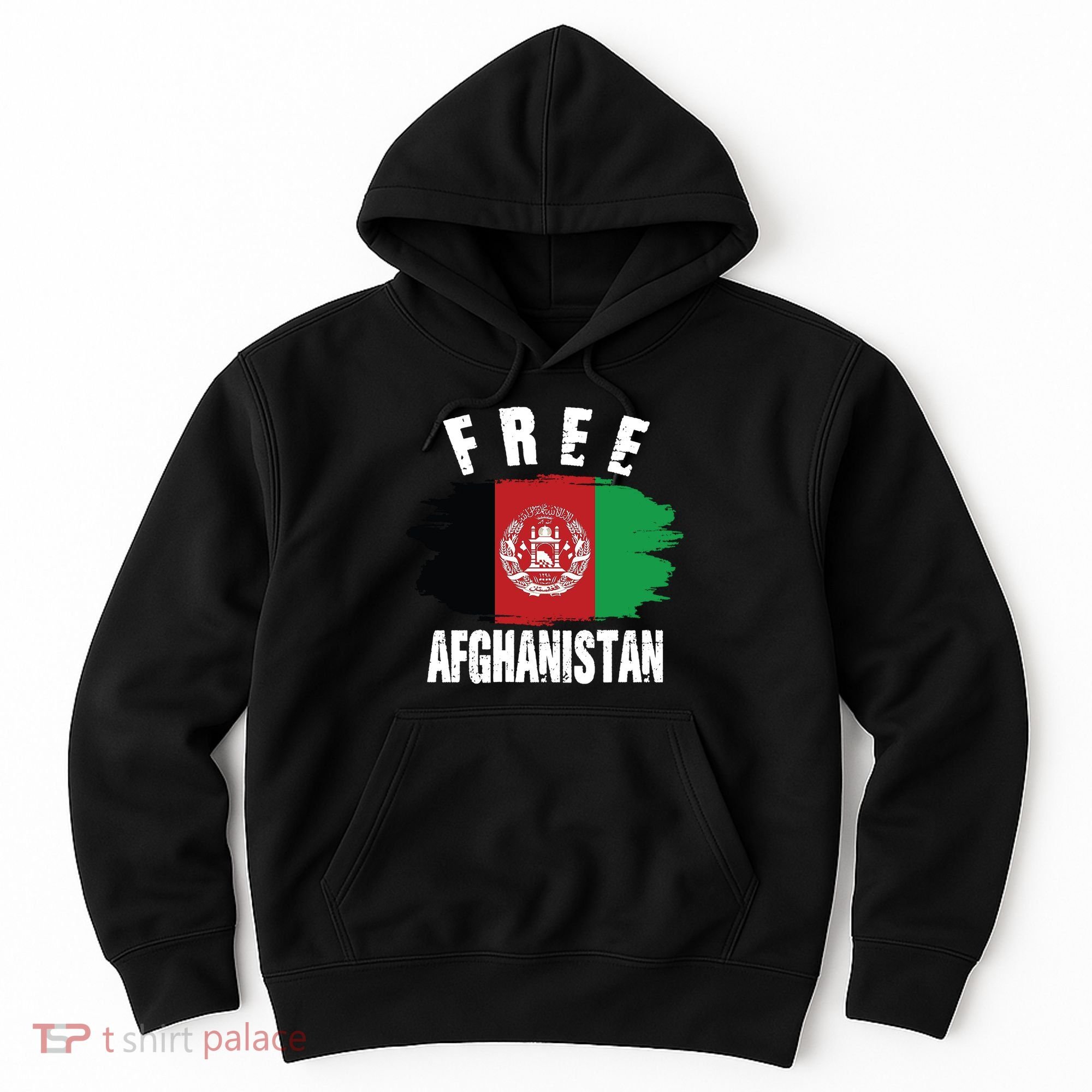 Free Afghanistan AFG Flag Hoodie